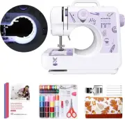 Tech Sewing Machines for Beginners, 12 Stitches Purple & Pink