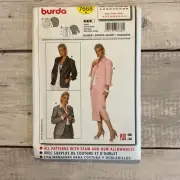 Burda 7668 Sewing Pattern Sport Coat Blazer Jacket Miss Sz 18-34 UNCUT