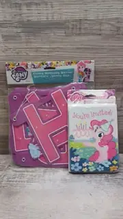 My Little Pony Happy birthday Banner + 8 Invitation Cards w/ Envelope