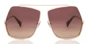 Max Mara MM0006 28F Women’s Sunglasses Gold Size 64