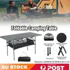 Camping Table Roll Up Folding Portable Aluminium Outdoor BBQ Desk Picnic AUS