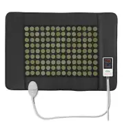 UTK 31 x 21 Inch Jade Stone Infrared Pain Relief Heating Pad with Remote, Black