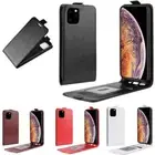 PU Leather Vertical Flip Wallet Case Cover For iPhone 14 13 12 11 15 16 Pro Max