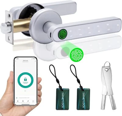 New Fingerprint Smart Door Lock Keyless Entry Door Knob Biometric Door Lock