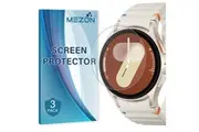 [Set of 3] Samsung Galaxy Watch7 (40 mm) Ultra Clear TPU Film Screen Protectors by MEZON High Protection, Shock Absorption (Watch 7 40mm, Clear)