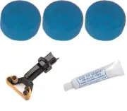 Tweeten Elk Master Pool Snooker Cue Tipping Kit 3 x 12mm Glue Tips + Glue Clamp