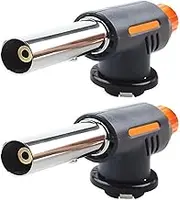 2PCS Blow Torch, Professional Kitchen Butane Torch, Propane Torch, Blows Flame Torch, Chef Cooking Torch for Creme Brulee, BBQ, Baking, Camping