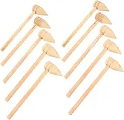 HOLIDYOYO 10pcs Pointed Wooden Hammer for Safe Mallet for Baking and Crafts Hammers for Educational Activities