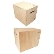 Box Plyometric Jump Box Wood Multifunctional Exercise Equipment 3 in 1