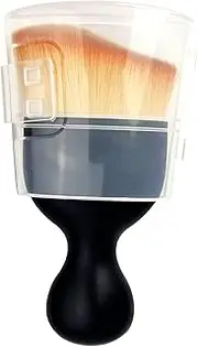Tanning Makeup Brush, Angled Flat Face Brush Foundation Brush, Contour Brush Blush Brush with Dust Cap - 1 Count