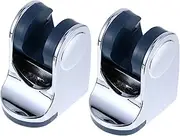 2pcs Hose Mount Sink Sprayer Handheld Toilet Water Tank Shower Hose Holder Clear Non Handle Canopy Wand Suction Cup Shower Parts Plastic Silver