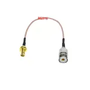 RG316 SMA FEMALE to SO239 UHF Female Connector Lot RG316 Coax RF Coaxial Cable