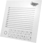 VICASKY Women Eyelash Display Tray Transparent Acrylic Lash Extension Board with Integrated Scale for Easy Measurement for Professionals and Beauty Enthusiasts