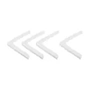 Window Corner Edge Protectors, 4Pack Mini Simple Style 70mmX9mm Silver White