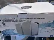 SOUND PRO Dual Bluetooth Indoor & Outdoor Loudspeaker Pair for Patio, White