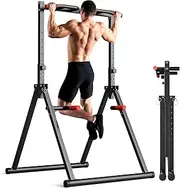 Pull Up Station,pull up bar,Foldable Adjustable gym equipment chin up bar for Home Outdoor, Triangular Legs, Support 300KG