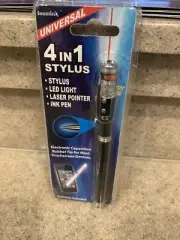 Illuminx 4 in 1 Stylus by Hot Concepts | Red | Model KP-KP2 | Item HC326