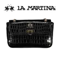 在飛比找ETMall東森購物網優惠-LA MARTINA 頂級鱷魚紋皮革肩背包 LMBA0102