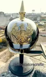 German Pickelhaube Brass Prussia Field Badge Wappen Working Prussian Helmet Gift