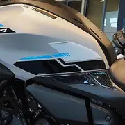 Resin Bike Motorcycle Sticker Compatible with Yamaha MT-07 2025 Ice Storm Motorcycle Side Protection Grille Grip Tank Protector Against Bumps and Scratches Sticker Set 3D Resin Adhesive - Made in