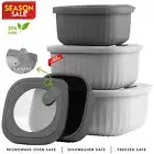 4 PCS Kids & Adults Sealed Portable Food Storage Lunch Box Food Container Set