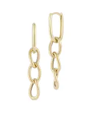 Ember Fine Jewelry 14K Paperclip Link Drop Earrings