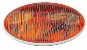 FulTyme RV 590-1119 Porch Light Oval with O Switch Amber