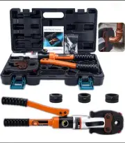 ASDFGHT Copper Pipe Crimping Tool, Copper Press Tool W/ 1/2", 3/4", 1" Jaws,