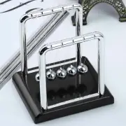Black Newton's Cradle Steel Balance Small Pendulum Balls Physics Desk Toy