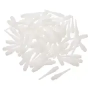 Plastic Dart Tips, 50 Pack 2BA Thread Soft Dart Tips, White