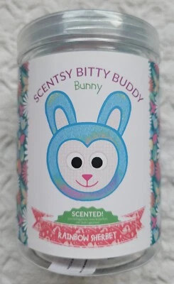 SCENTSY Bitty Buddy BUNNY rainbow sherbet scent NEW plush Easter rabbit sherbert