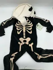 Pottery Barn Kids Glow In The Dark Skeleton Costume Adult Medium Large #172