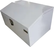 Steel Toolbox 950mm Tapered Lid Heavy Duty Tool Box With T Handle Lock Ute ToolB