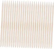 WOONEKY 50pcs Nail Art Wood Sticks Cuticle Pusher Remover for Dead Skin Nail Cuticle Pushers Stick