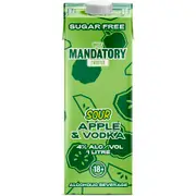 Mandatory Twisted Sour Apple Carton 1L