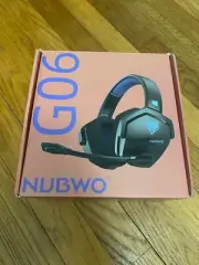 NUBWO G06 Dual Wireless Gaming Headset with Microphone for PS5, PS4, PC