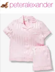 BNWT PETER ALEXANDER GIRLS KIDS SATIN PJ SET SIZE 12 (PINK) RRP $79.95