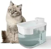 Wireless Cat Water Fountain, Battery Operated Automatic Pet Water Fountain with Motion Sensor, 74oz/2.2L Ultra Quiet Cat Fountain Water Bowl with 2 Filters, for Cats, Dogs, Multiple Pets