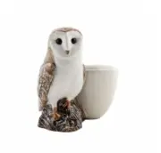 Egg Cup Owl2 Figurine Lovely Thai Ceramic Kitchenware Collectibles Home Decor