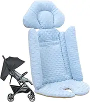 Baby Stroller Cushion, Stroller Seat Pad Liner, Comfortable Seat Liner with Head, Pram Cushion, Infantt Cushion, Pushchair Cushion, Stroller Liner, Stroller Seat Pad, Pram Seat Cushion for Baby