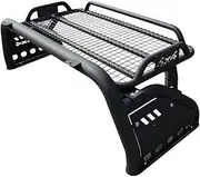 Sport Roll Bar Cage with Roof Cargo Bracket Basket Compatible for Ranger Hilux Dmax
