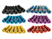 SALT Solid Stem Bolts M8 x 25mm Black blue gold purple red x 6 bolt bmx mtb
