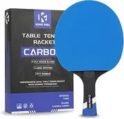 Professional Ping Pong Paddles-Lightweight Carbon Fiber Table Tennis Rackets with 7-Ply Blade, 2.0mm Premium Sponge, ITTF Approved Rubber - for Tournament-Level Performance Table Tennis Paddles
