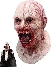 Halloween Horror Mask 16.54x11.02 Inch Halloween Evil Monster Demon Scary Mask Latex Creepy Costume Prop Halloween Party Carnival Decor Scary Masks