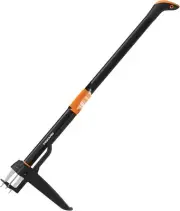 Fiskars 4-Claw Stand Up Weed Puller Tool, Gardening Hand Weeding Tool with 39"