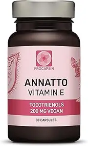 Annatto Tocotrienols Vegan Kala Health Vitamin E Supplements, Tocopherol Free, Eannatto Capsules Without PAH's and contaminants - Improved from Deltagold - 200mg - NON-GMO & Antioxidant (30)