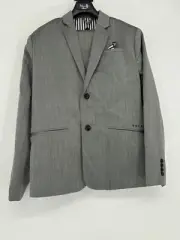 New NWT Volcom Boys Corpo Class Dapper Gray Black Rare Suit Youth Size XL