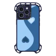 iPhone 16 Pro Ultra Bounce Case MagSafe Compatible Heart Yin Yang - Blue
