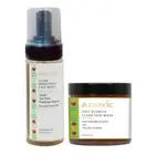 Auravadic Tea Tree Face Wash with Neem & Face Mask - Combo Pack, 150ml & 100g