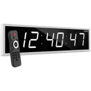 Ivation LED Wall Clock 24" Large Digital Electronic w/ Stopwatch, Alarms, Timer
